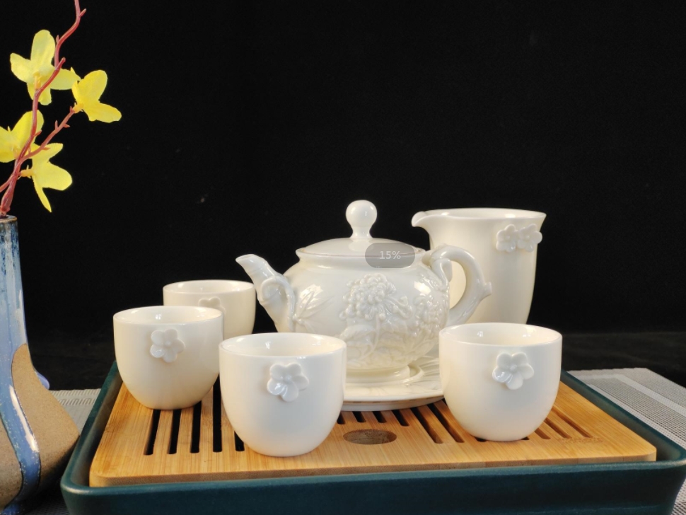 中秋送禮怎么選？來看看定瓷茶具套裝吧(圖2)